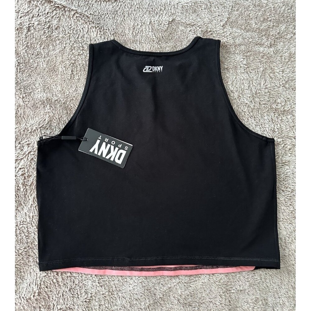 DKNY Women’s Colorblocked Cropped Tank Top XL New $50 - Picture 9 of 9